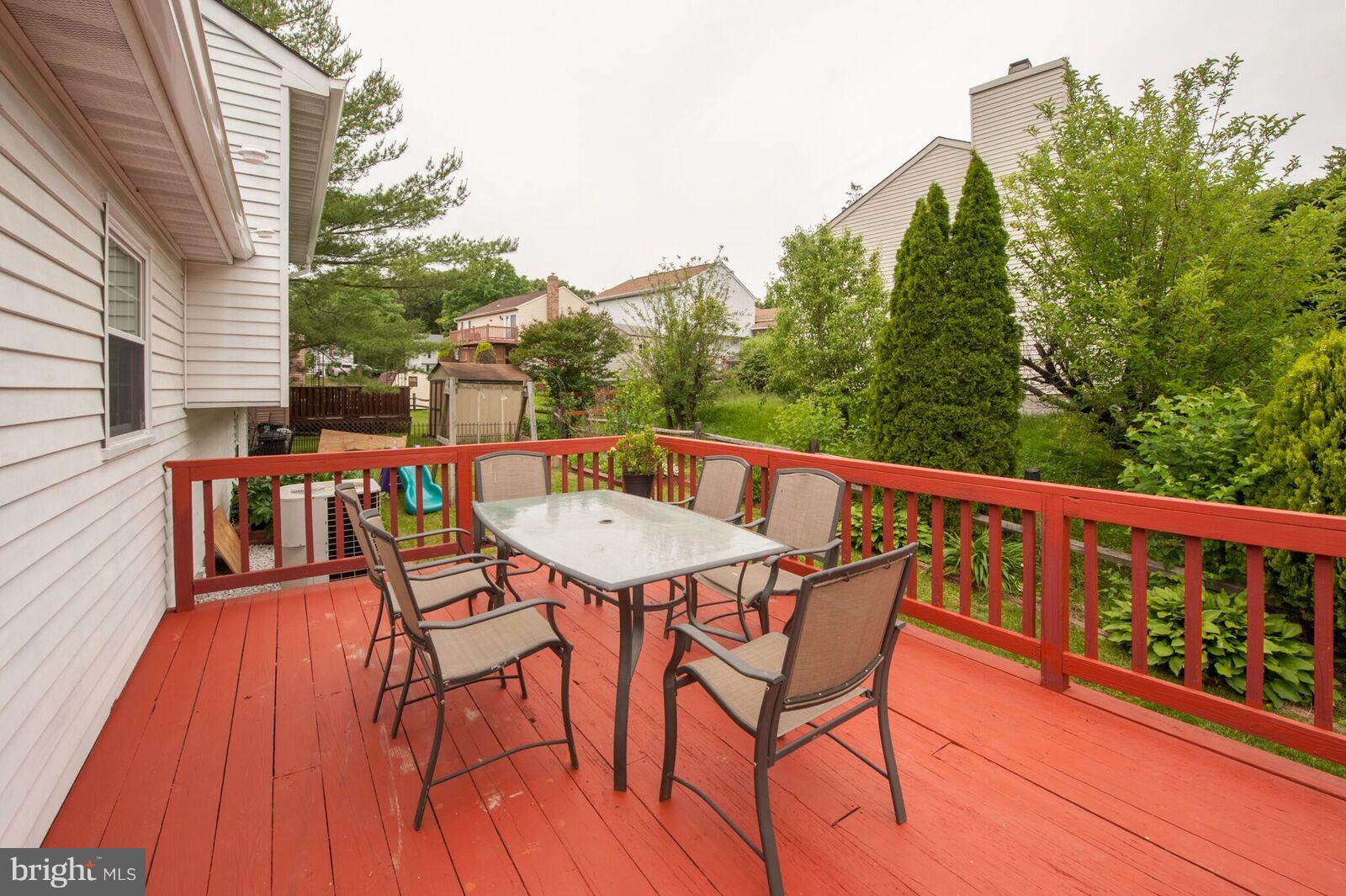5106 Clifford Road Perry Hall, MD 21128 - Photo 6 of 30 a view of a chairs and table on the deck