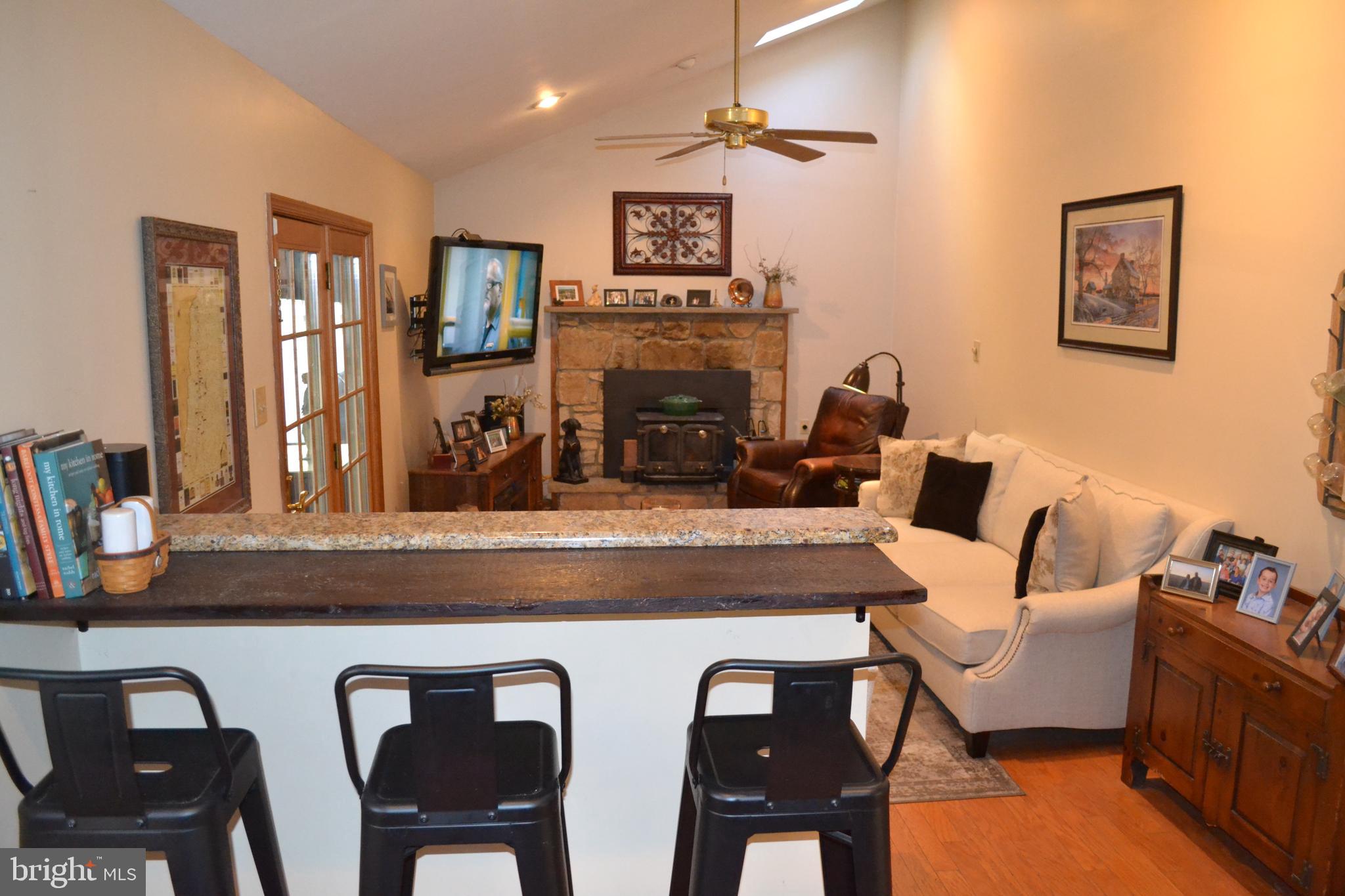 3405 Humpton Road Thorndale, PA 19372 - Photo 19 of 35 Breakfast Bar overlooking Family Room