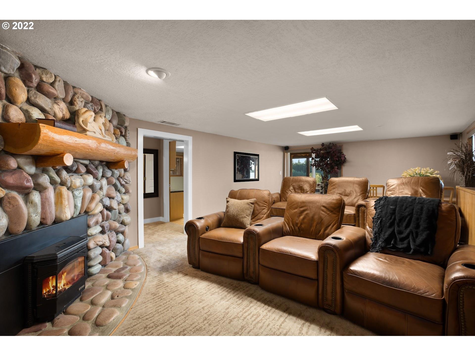 3995 Southwest Lafollett Road Cornelius, OR 97113 - Photo 15 of 32 a living room with furniture and a fireplace