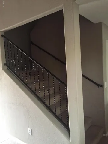 a view of stairs