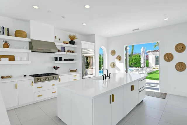 a view of backyard from door