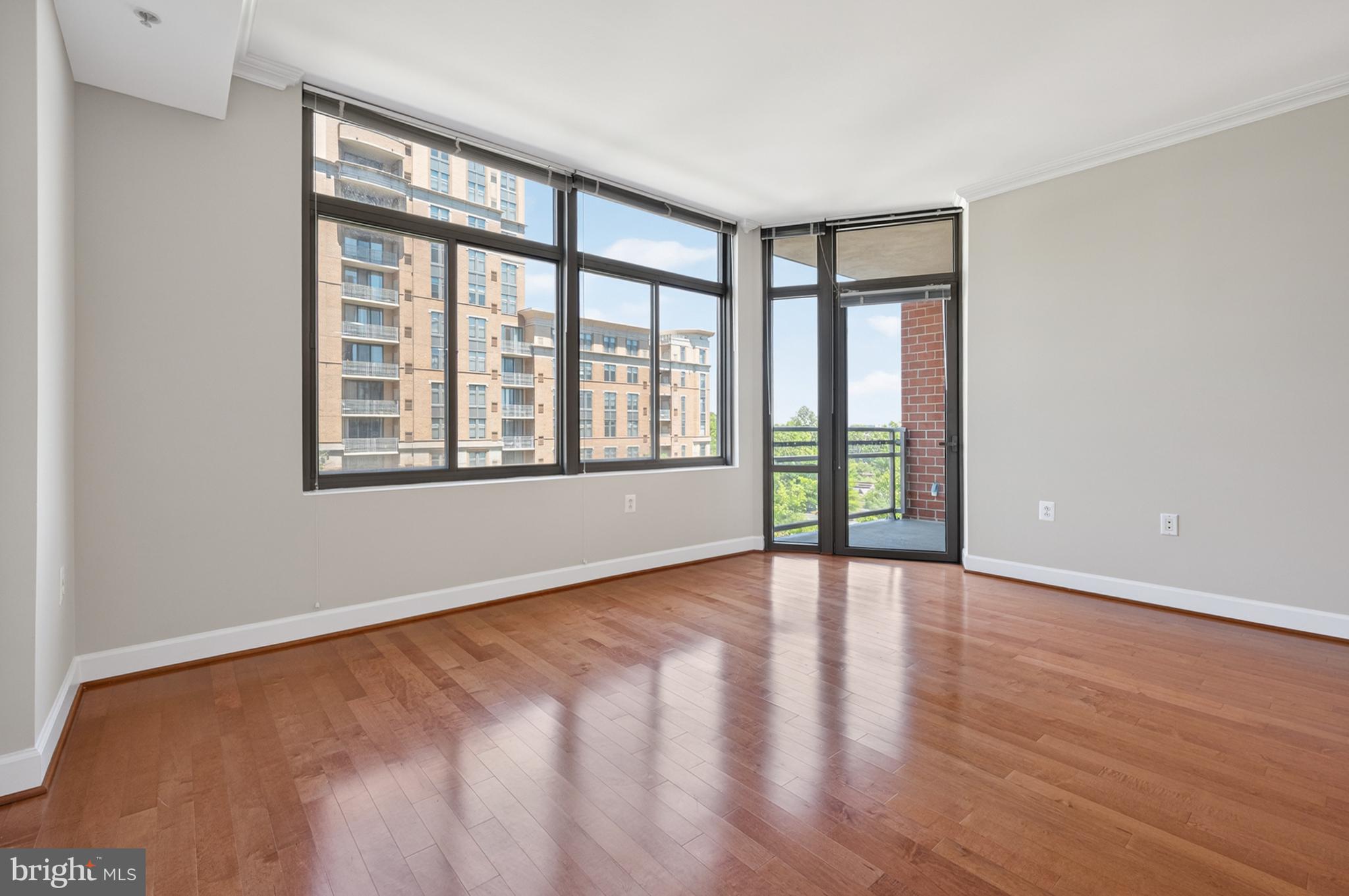 3650 South Glebe Road, Unit 445 Arlington, VA 22202 - Photo 11 of 53 Living Room opens to private balcony