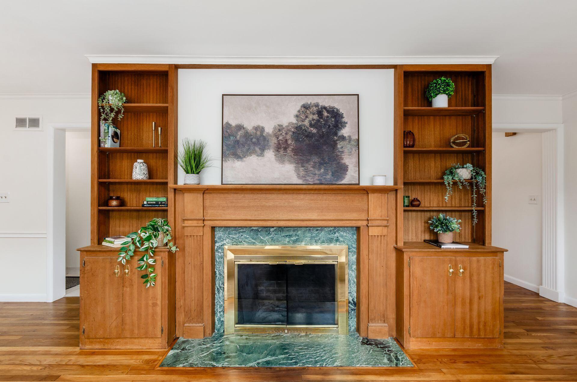 41 South Broadleigh Road Columbus, OH 43209 - Photo 49 of 50 Living Room Fireplace w/ Built-ins!