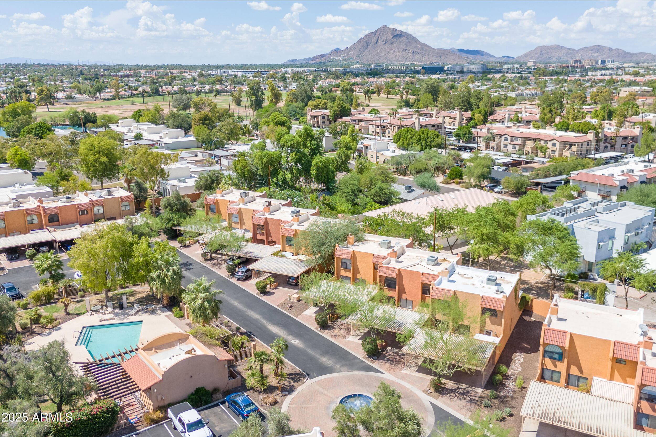 2500 North Hayden Road, Unit 15 Scottsdale, AZ 85257 - Photo 31 of 34 an aerial view of residential houses and outdoor space