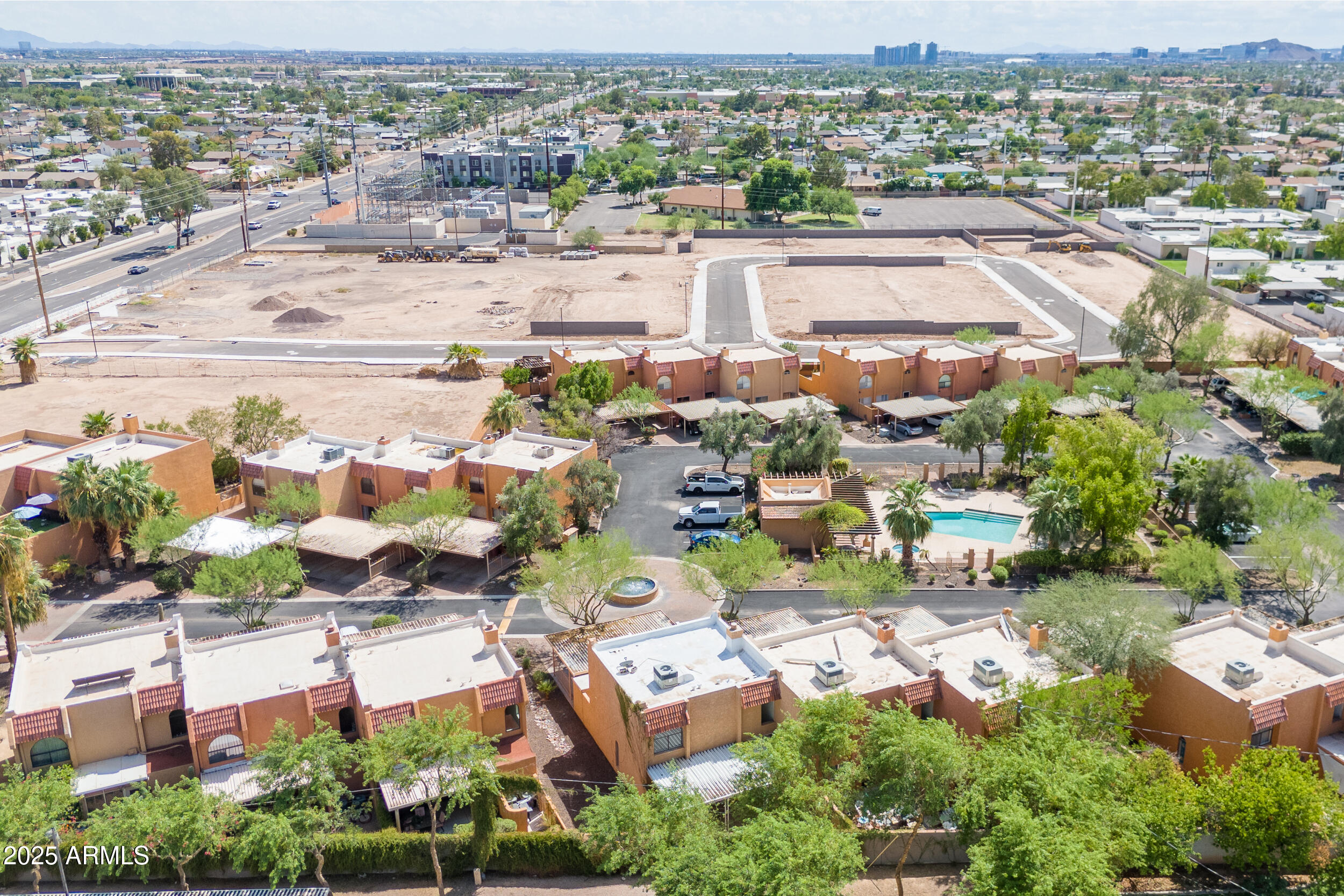 2500 North Hayden Road, Unit 15 Scottsdale, AZ 85257 - Photo 32 of 34 an aerial view of residential houses with outdoor space