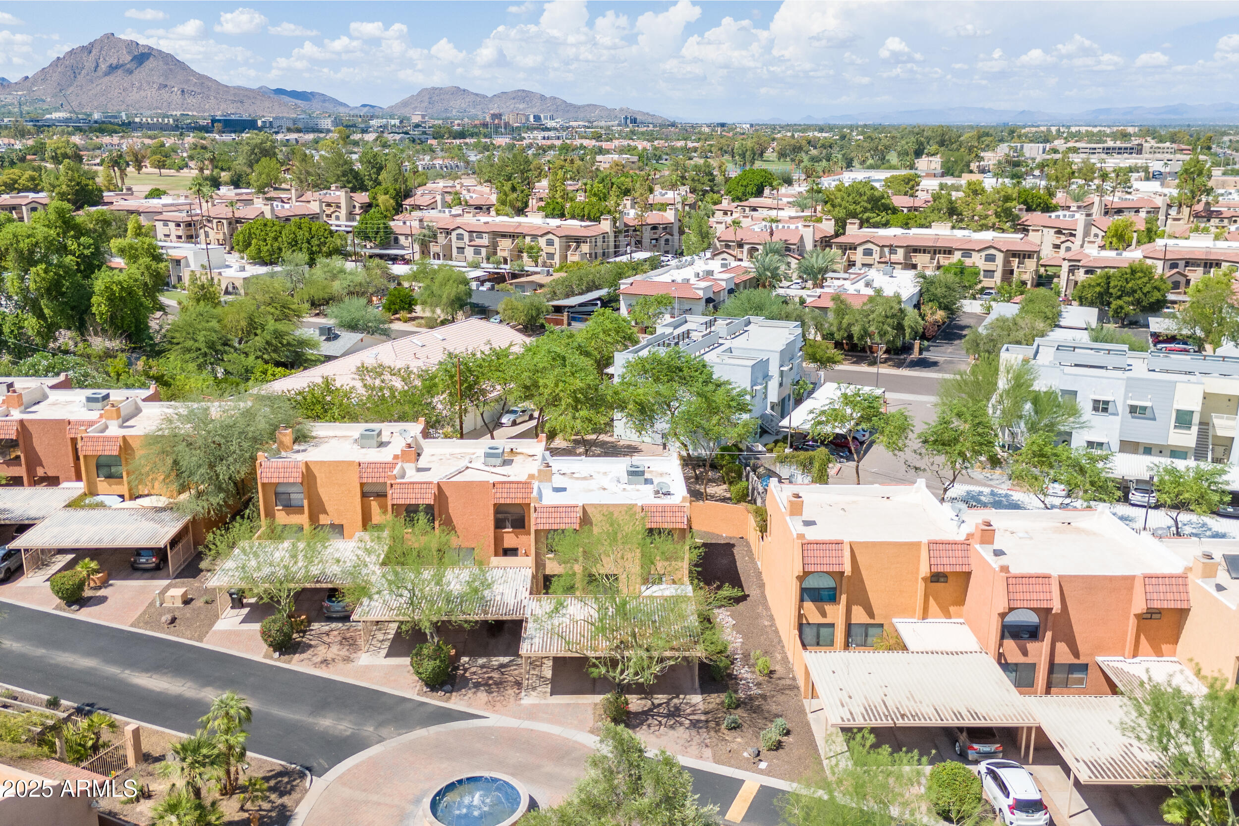 2500 North Hayden Road, Unit 15 Scottsdale, AZ 85257 - Photo 33 of 34 an aerial view of residential houses with outdoor space