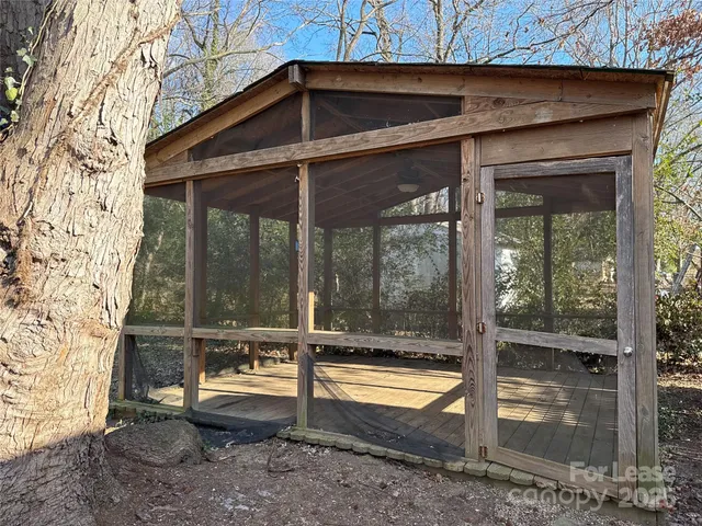 a view of an outdoor space & deck yard