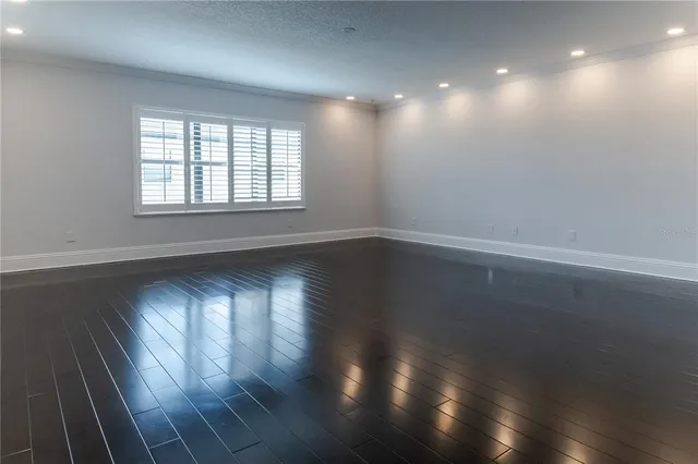 a workspace with furniture and window