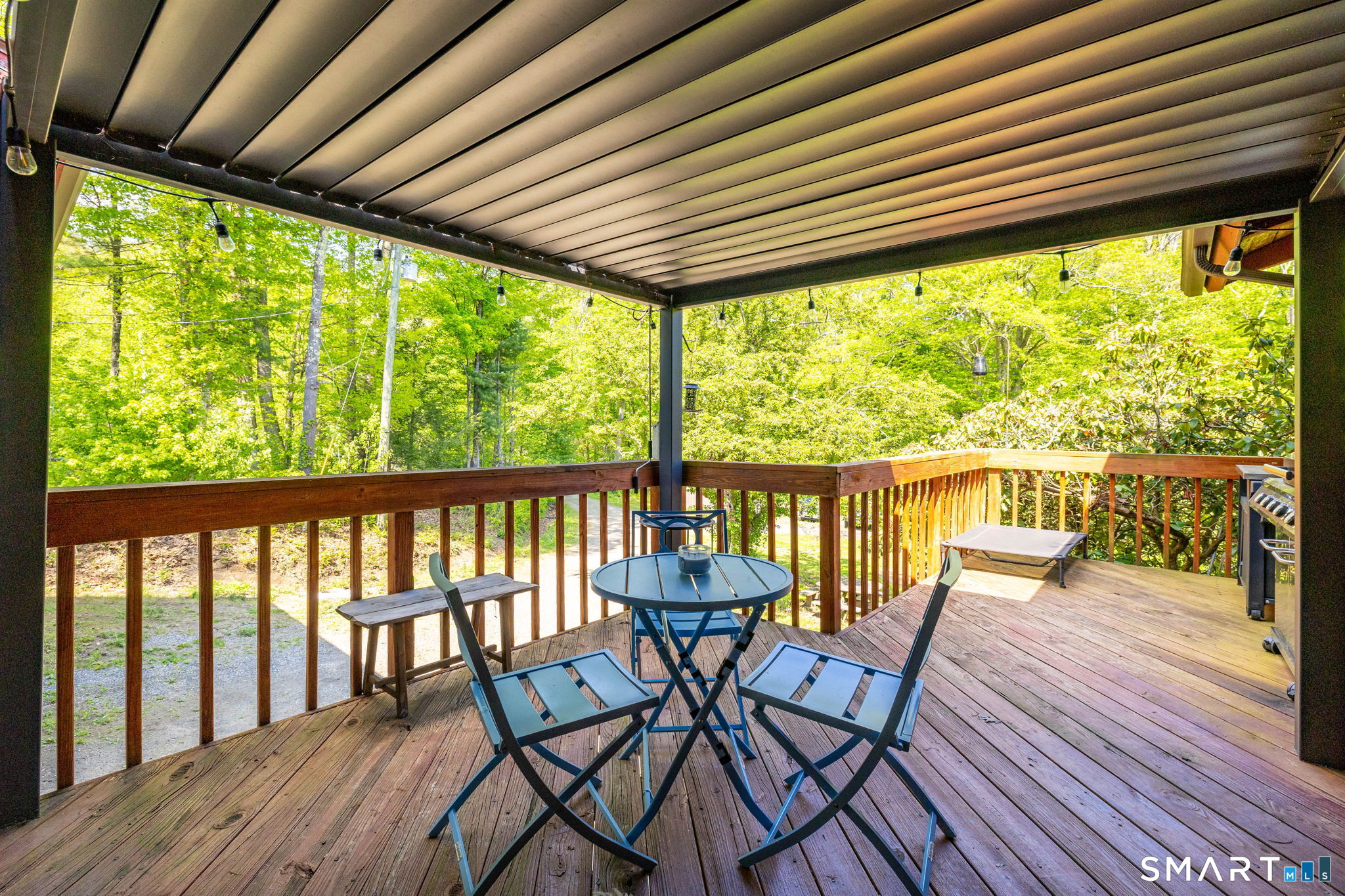 250 Center Hill Road Barkhamsted, CT 06063 - Photo 27 of 40 a view of a porch with furniture and wooden floor