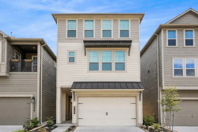 a front view of a house