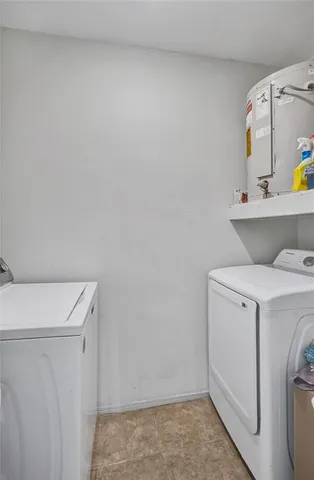 a garden view with a seating space