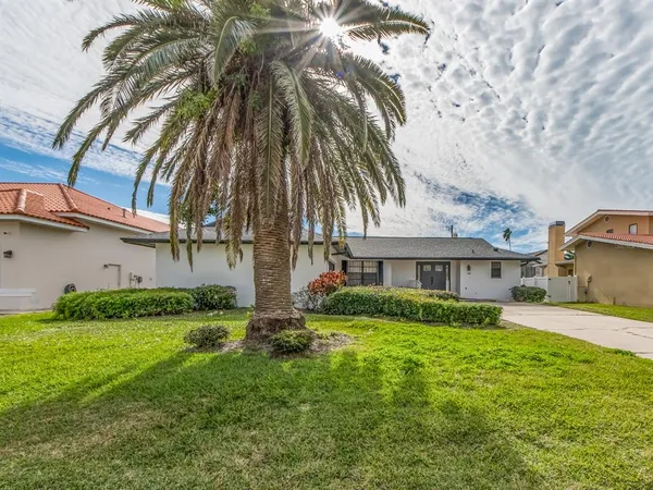 a view of backyard of the house