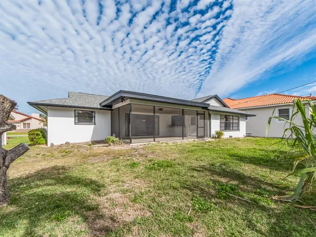 a house view with a garden space