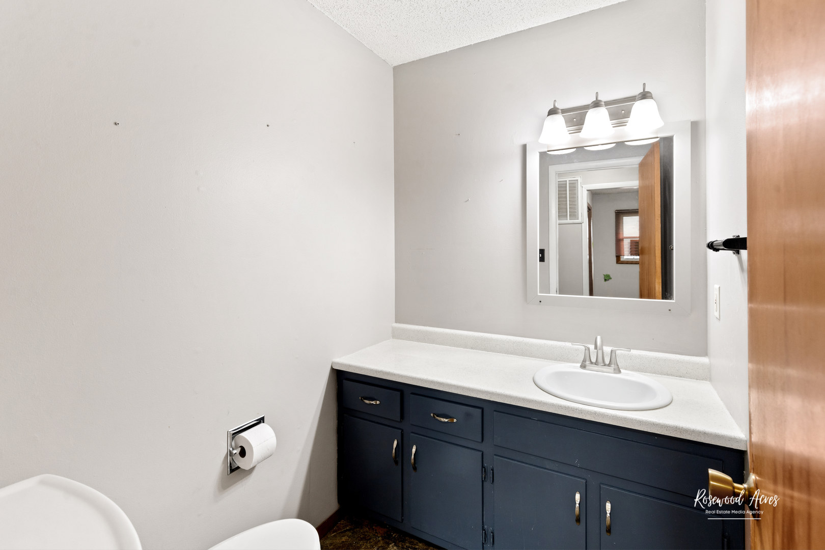 19663 North 3000 E Road Cullom, IL 60929 - Photo 11 of 18 a bathroom with a toilet sink and mirror