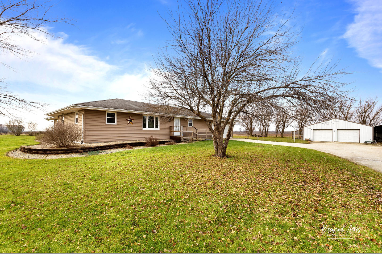 19663 North 3000 E Road Cullom, IL 60929 - Photo 2 of 18 a large tree in front of a house next to a yard