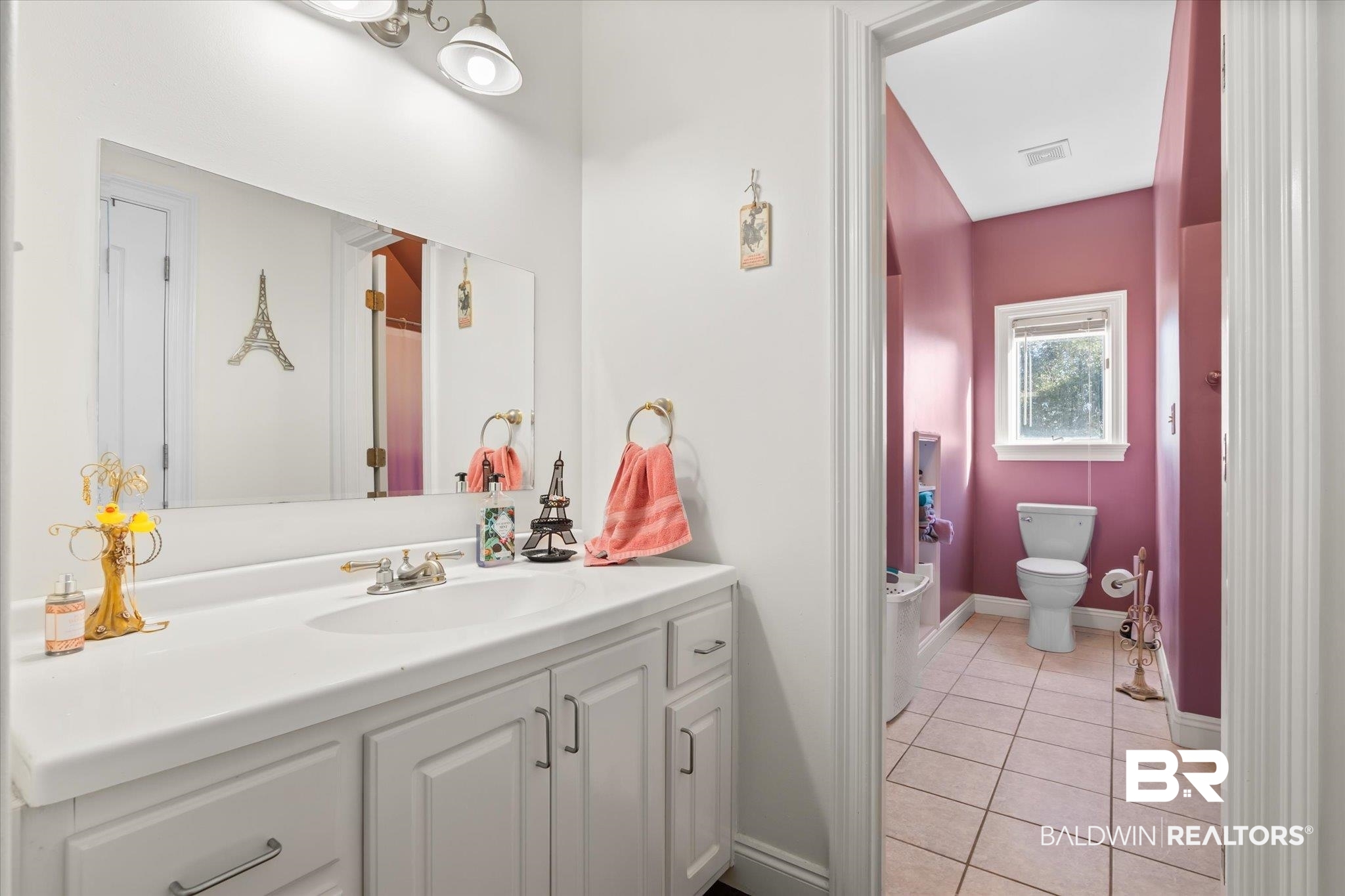 15635 County Road 83 Elberta, AL 36530 - Photo 23 of 54 Bathroom with toilet, vanity, and tile patterned floors