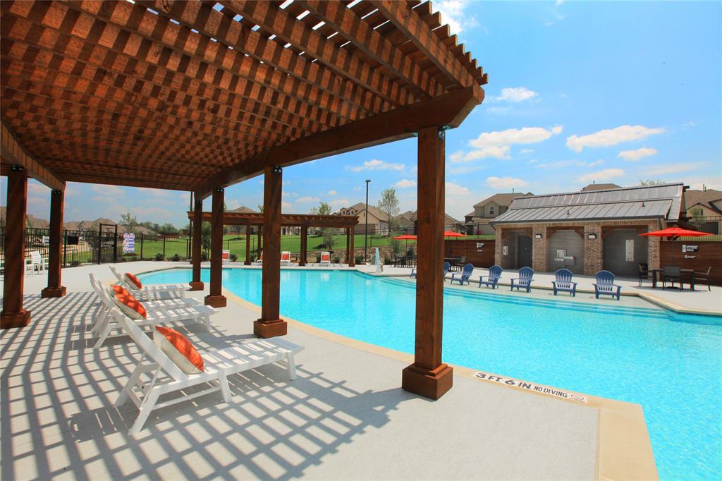 530 Red Barn Drive Van Alstyne, TX 75495 - Photo 35 of 40 Community pool with a pergola and a patio