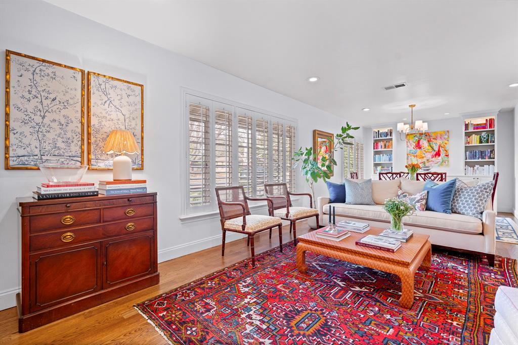 5322 Ridgelawn Drive Dallas, TX 75214 - Photo 4 of 30 a living room with furniture and a large window