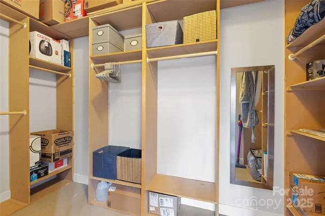 a view of walk in closet