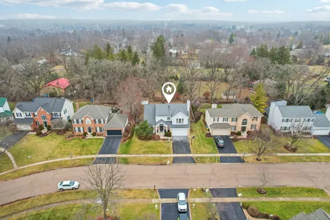 an aerial view of a city