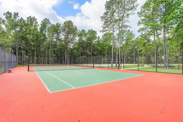 a view of a volley ball court