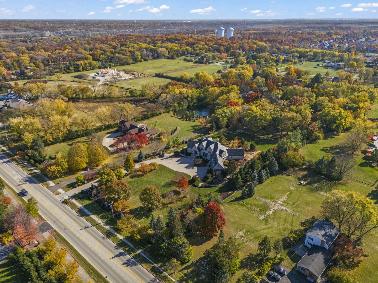 24W141 Hobson Road Naperville, IL 60540 - Photo 55 of 70 an aerial view of residential houses with outdoor space