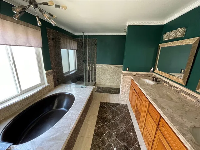 a view of a kitchen from a balcony