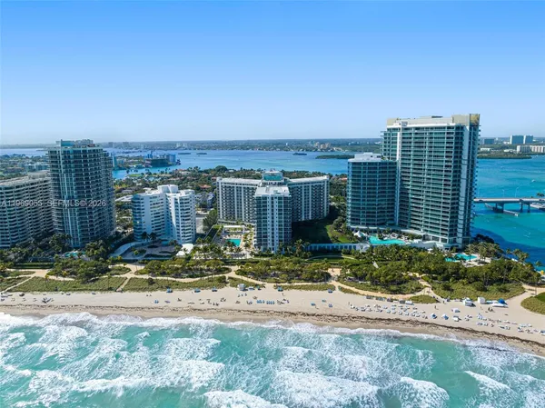 a view of a city with ocean view