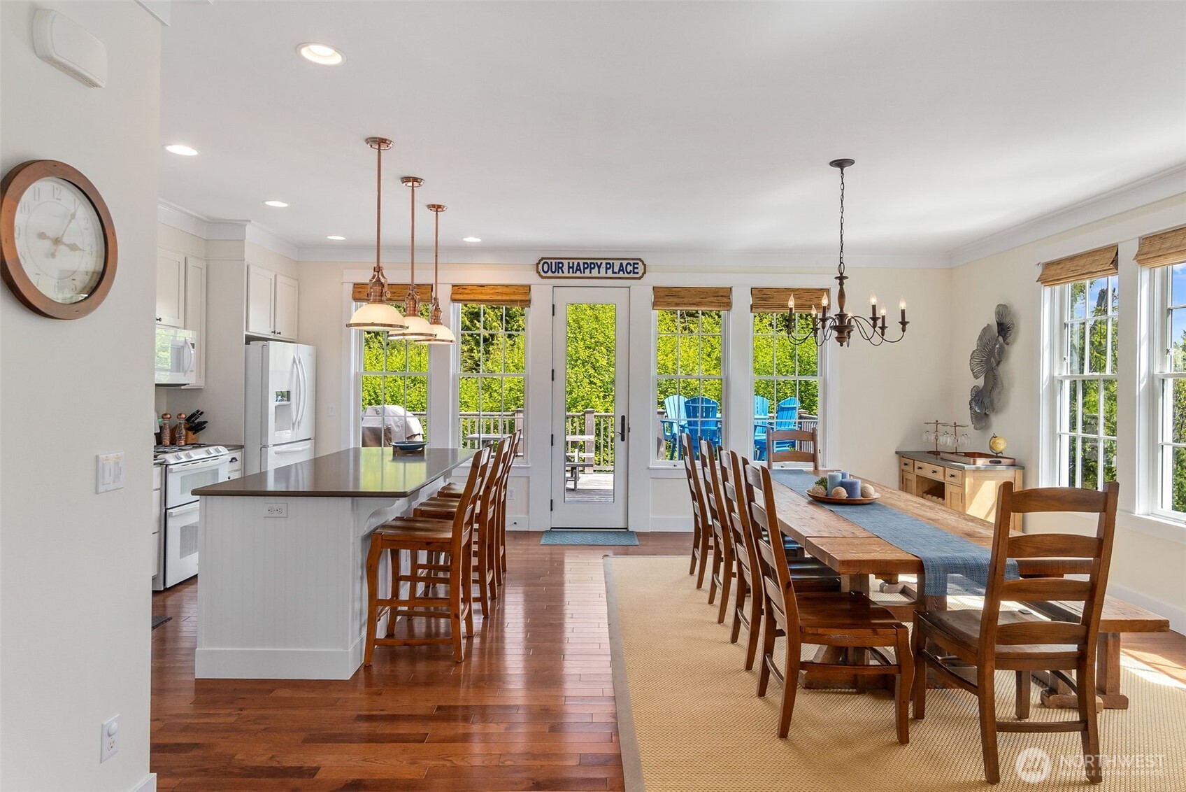 81 Compass Street Pacific Beach, WA 98571 - Photo 8 of 40 a view of a dining room with furniture window and wooden floor