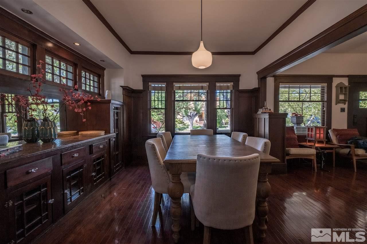 588 Marsh Avenue Reno, NV 89509 - Photo 9 of 28 a view of a dining room with furniture window and wooden floor