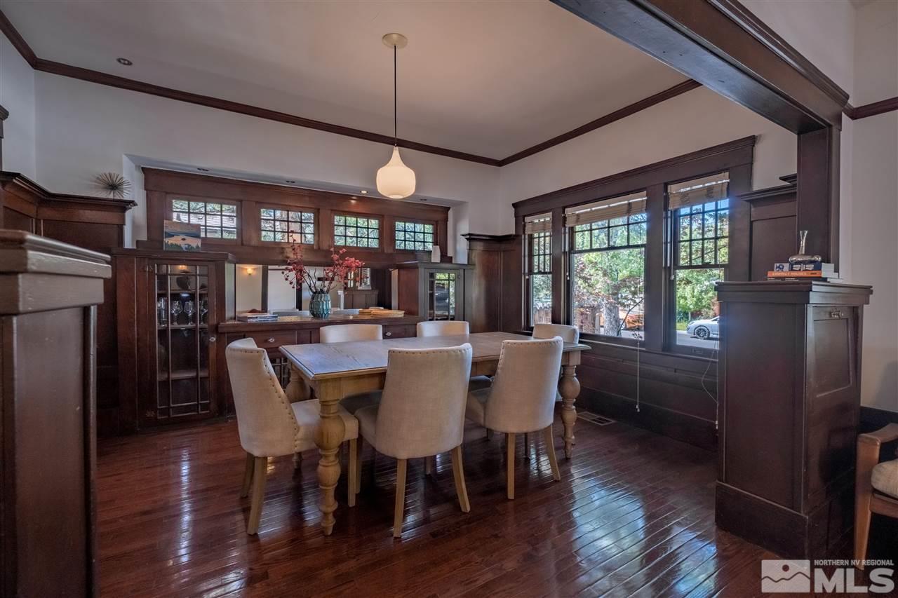 588 Marsh Avenue Reno, NV 89509 - Photo 10 of 28 a view of a dining room with furniture window and wooden floor