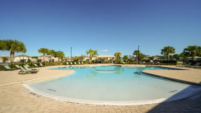 a view of an swimming pool and an outdoor space