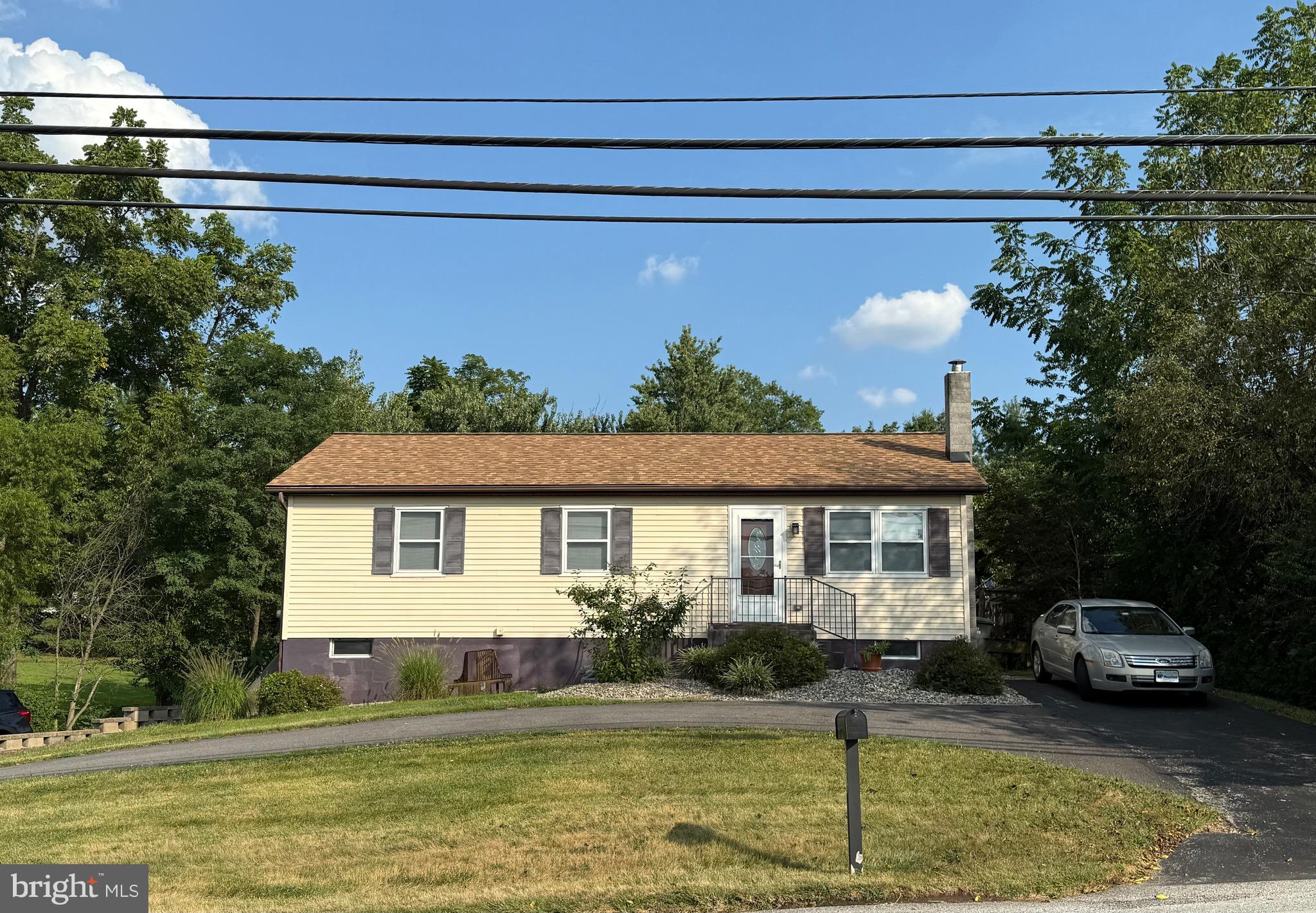 a house with swimming pool