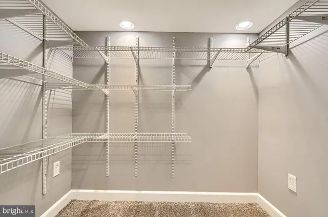 a view of a walk in closet