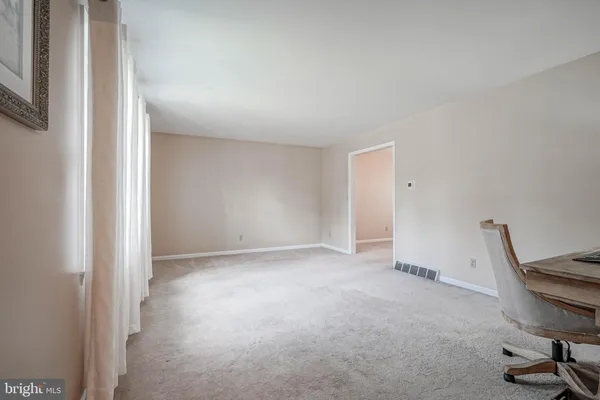 a view of workspace with a window