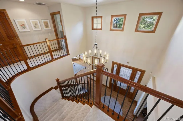 a view of an front door