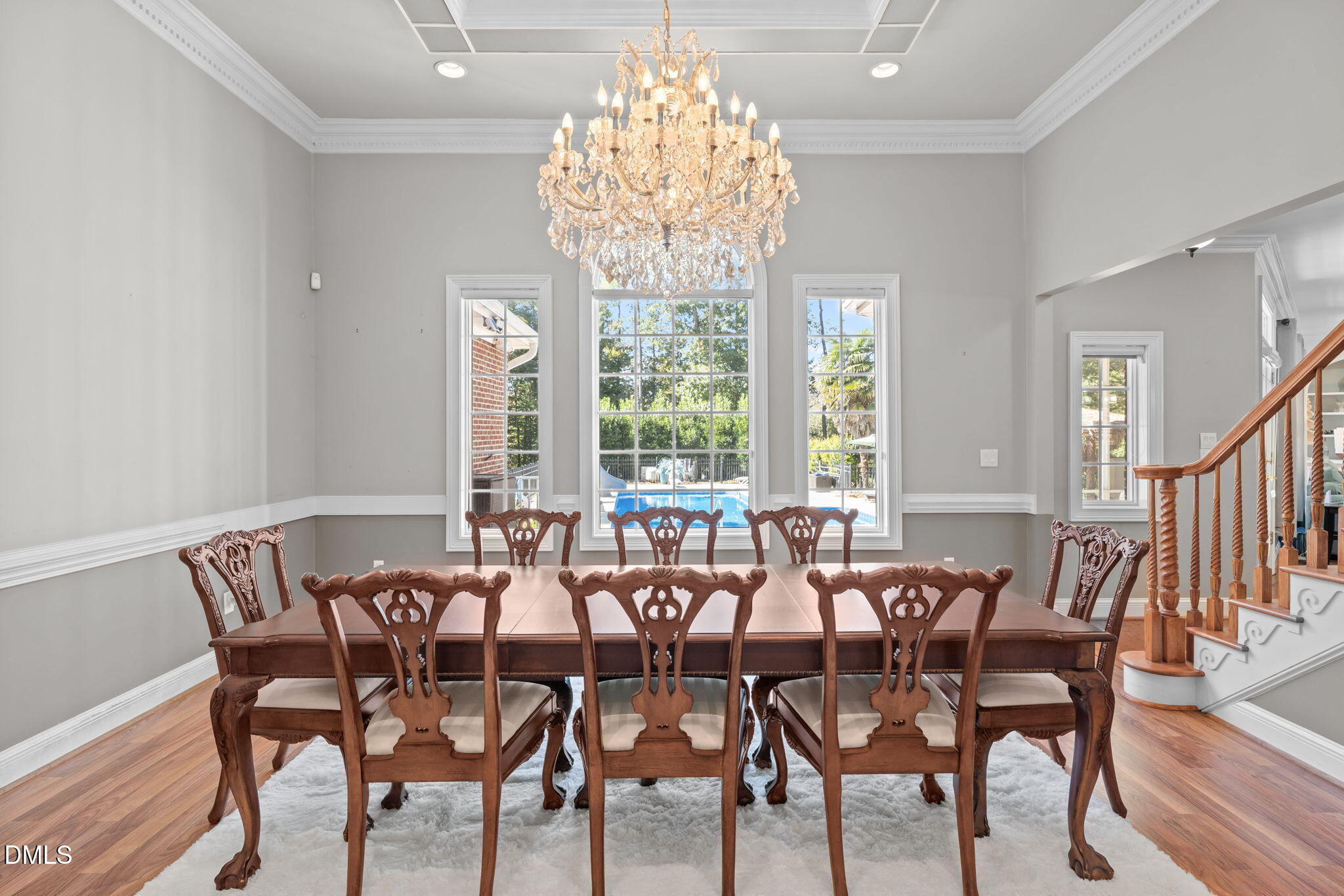 5870 Hoyt Road Middlesex, NC 27557 - Photo 4 of 33 a view of a dining room with furniture and windows