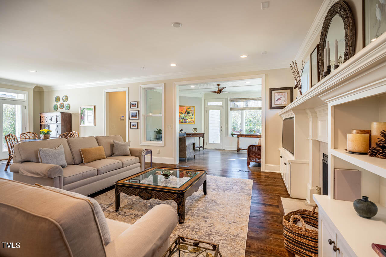 499 Bennett Mountain Trace Chapel Hill, NC 27516 - Photo 31 of 75 a living room with furniture and a large window