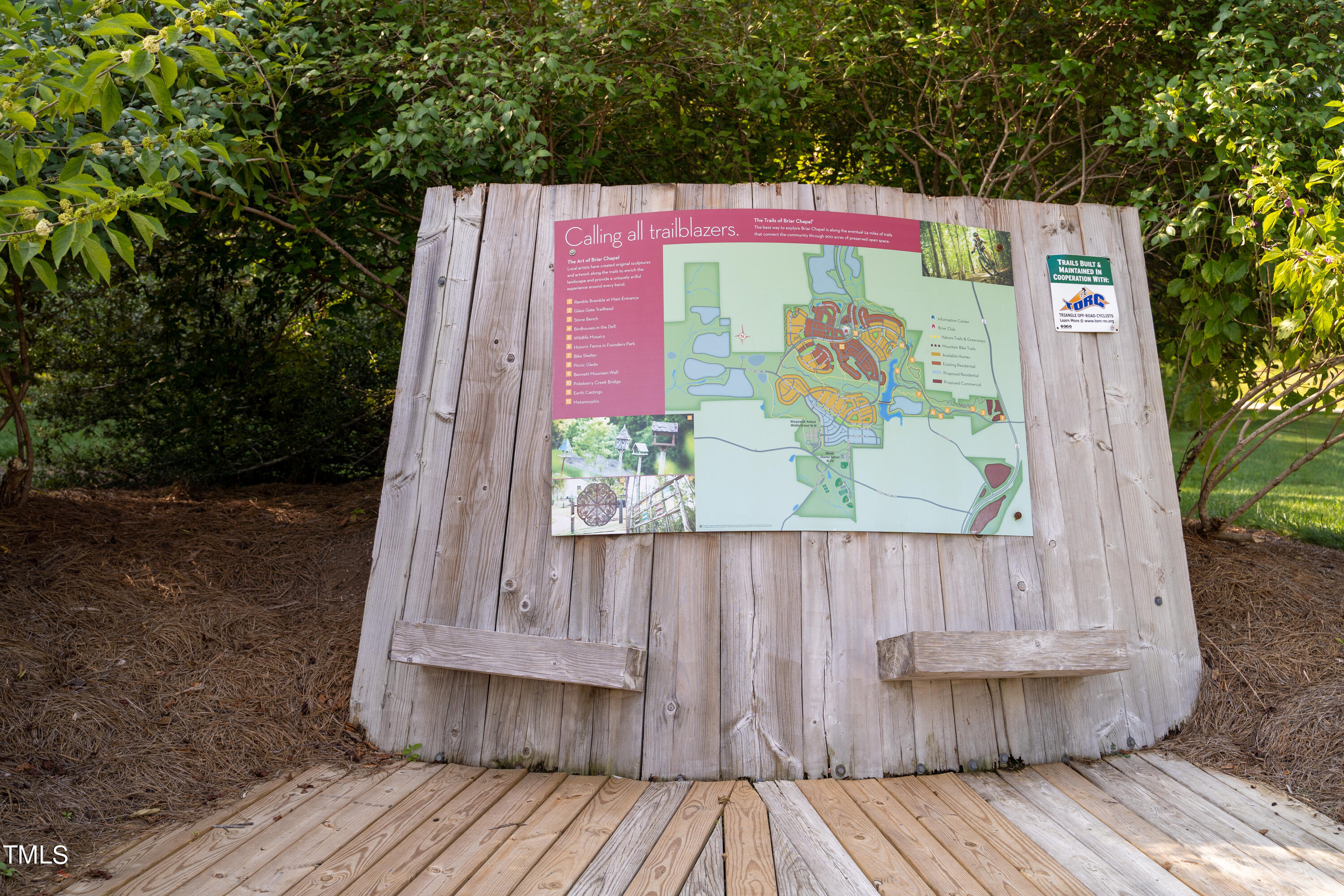 499 Bennett Mountain Trace Chapel Hill, NC 27516 - Photo 74 of 75 a view of outdoor space with a table and chairs