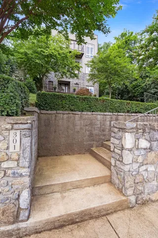 a view of fountain in middle of the house