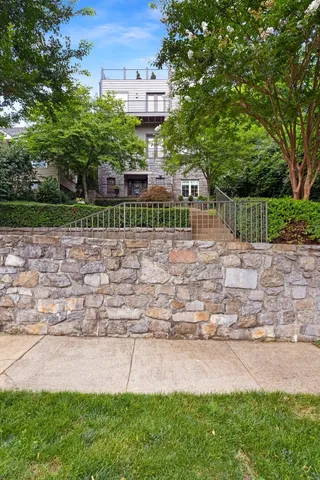 a building view with a outdoor space