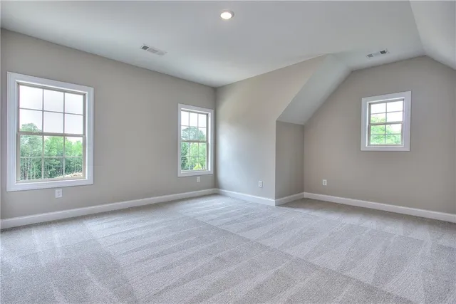 a backyard of a house with entertaining space