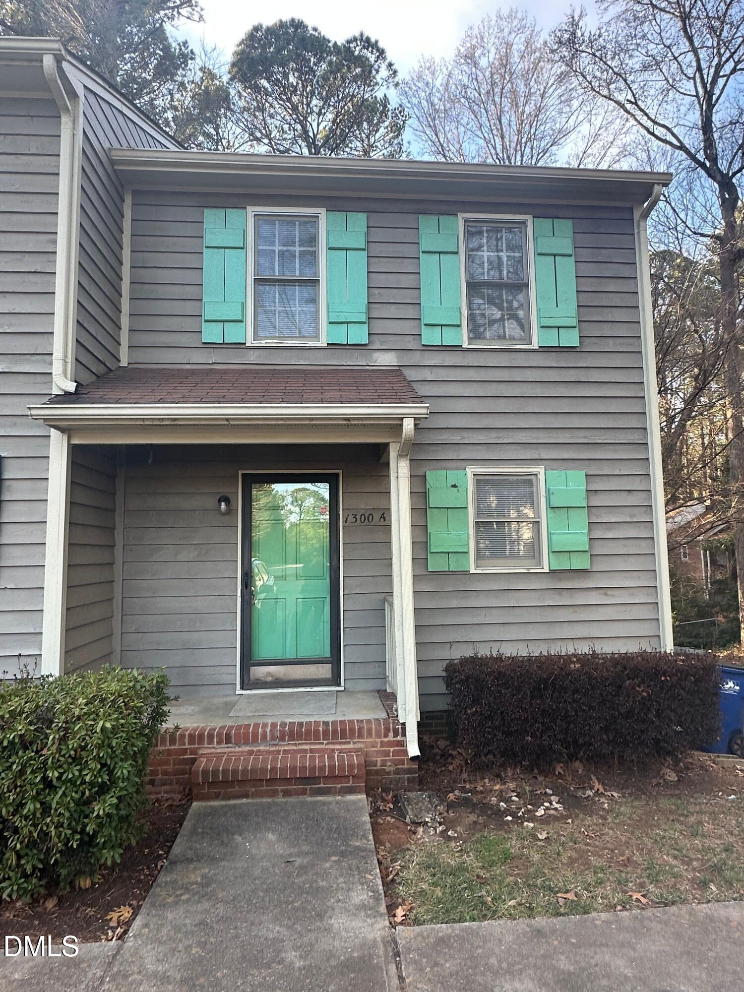 a front view of a house