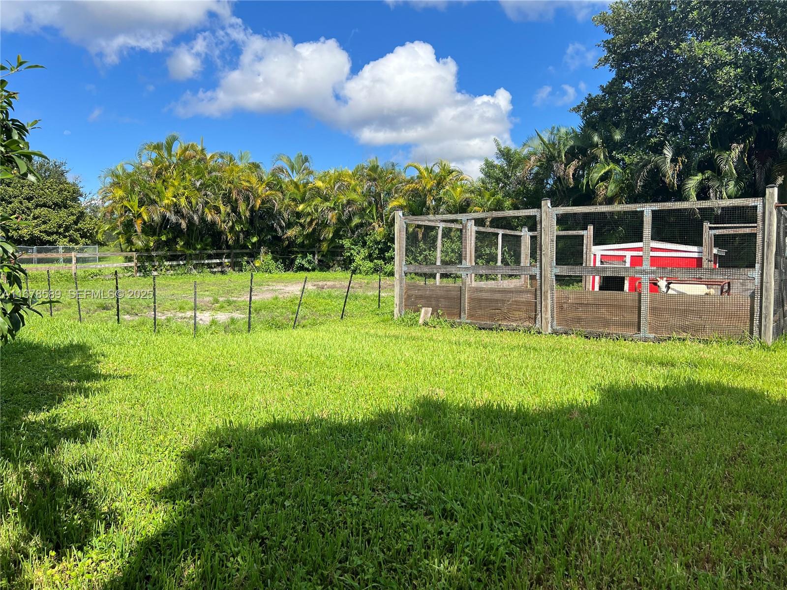 20321 Southwest 48th Street Southwest Ranches, FL 33332 - Photo 29 of 46 a view of a yard with a wooden fence