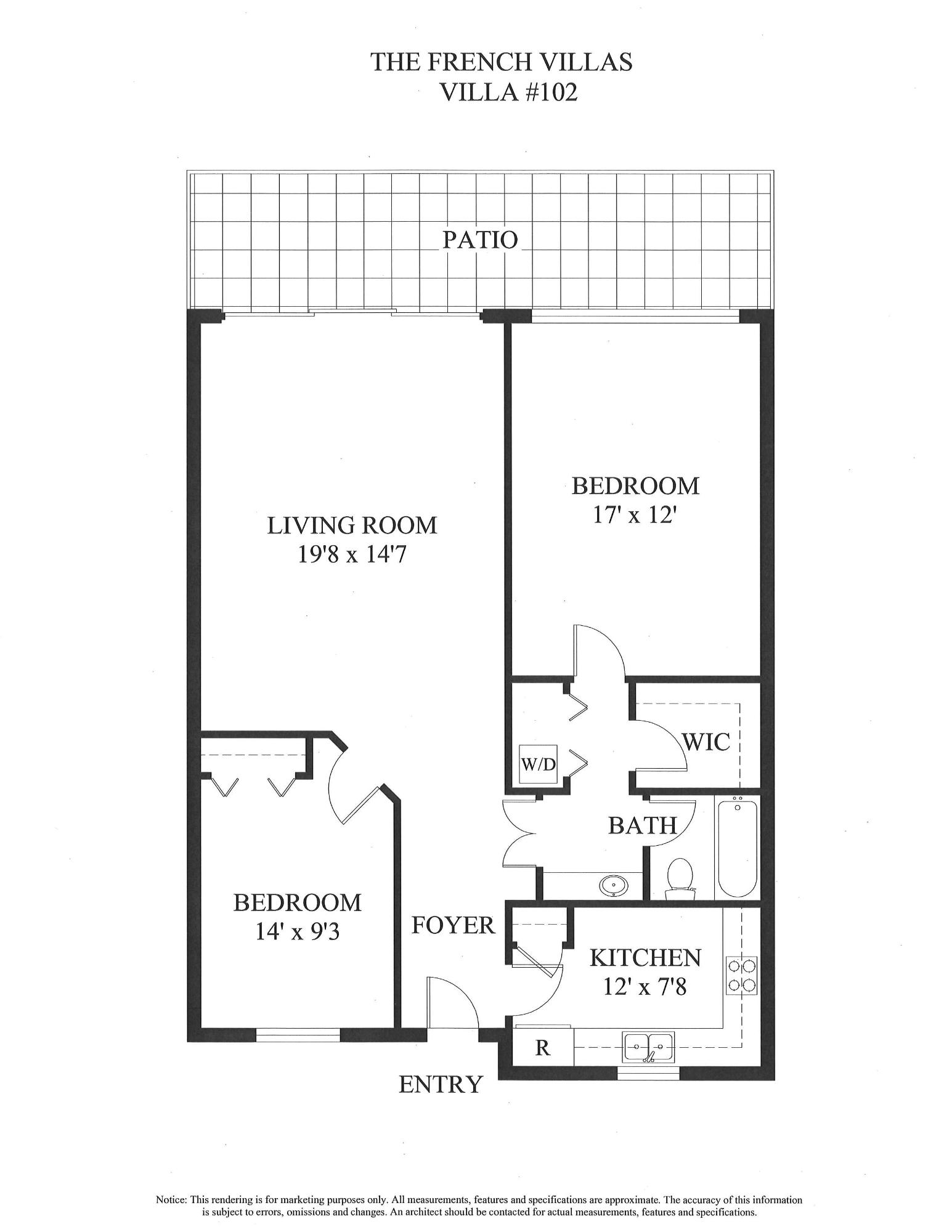 240 North County Road, Unit 102E Palm Beach, FL 33480 - Photo 10 of 10 Floor Plan