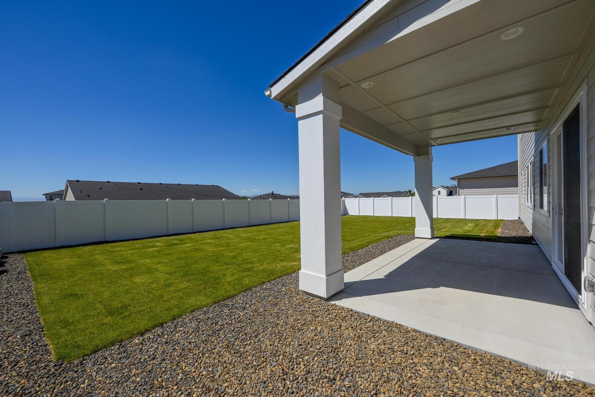 14703 Serenity Pt Street Caldwell, ID 83607 - Photo 32 of 45 Covered patio with recessed lighting, concrete flooring, and substantial columns