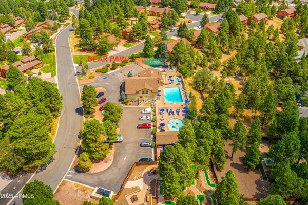 an aerial view of a city