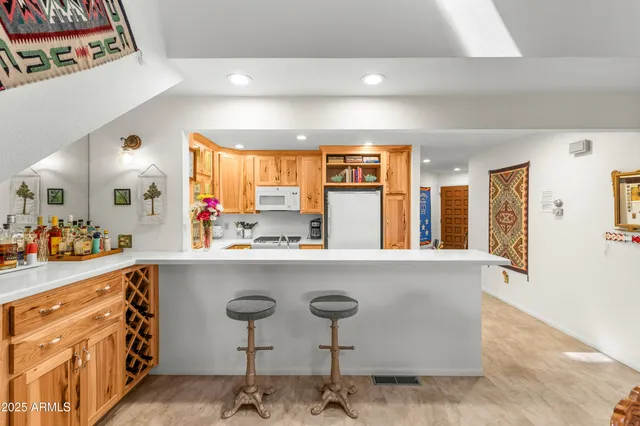 a view of bathroom with a wall
