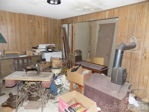 a room with storage and utility