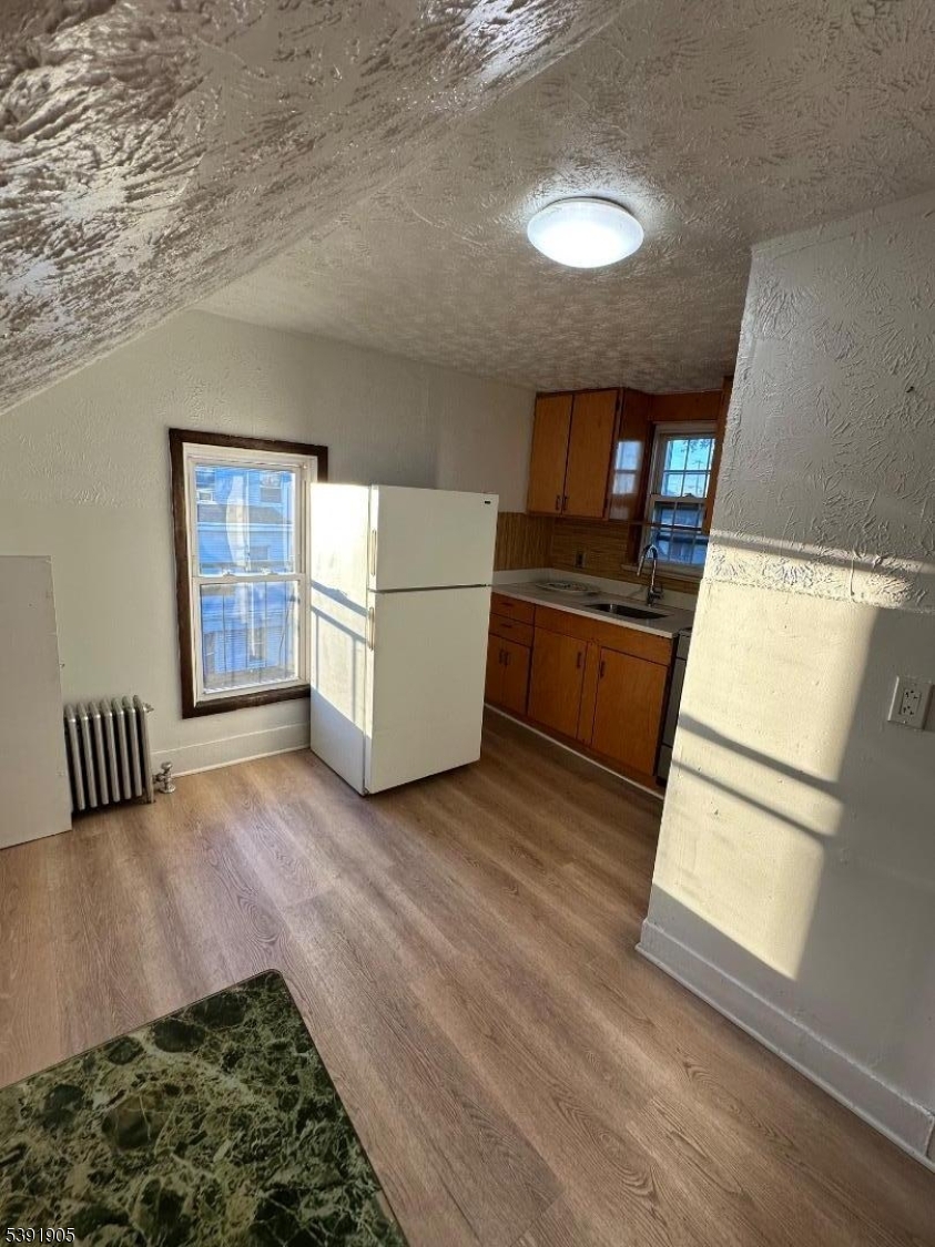 421 Ellison Street Paterson, NJ 07501 - Photo 3 of 12 a view of kitchen with furniture and wooden floor